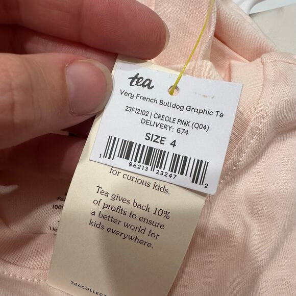 NWT Tea Collection Very French Bulldog Graphic Tee - Picture 8 of 8